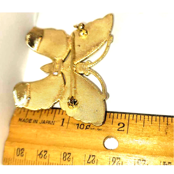Monet Butterfly Brooch - Picture 4 of 7